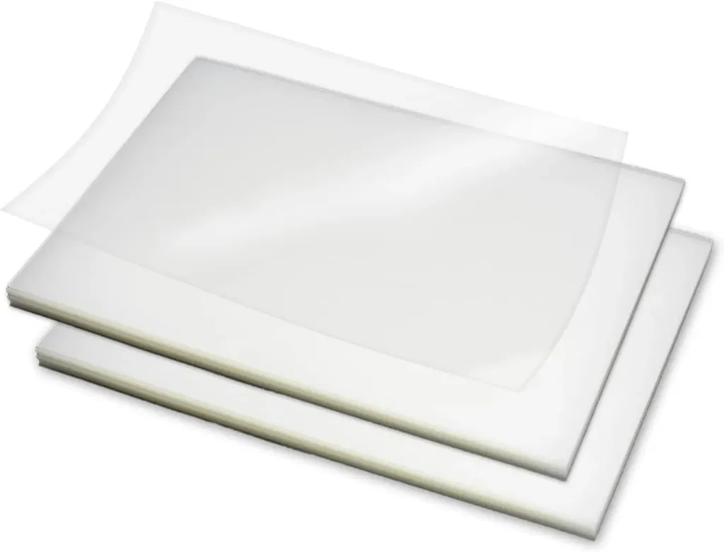 Couverture plastique transparente