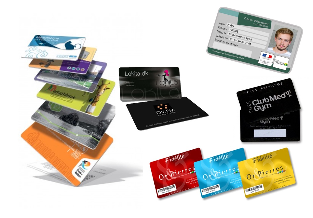 Carte PVC Recto Verso